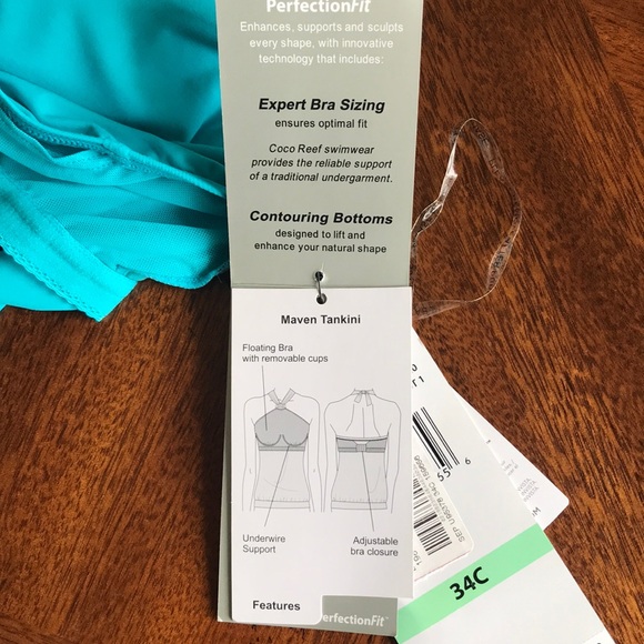 Coco Reef Maven High Neck Underwire Tankini Top - Picture 11 of 13